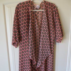 New LuLaRoe Shirley Peach Medallion Pattern Medium